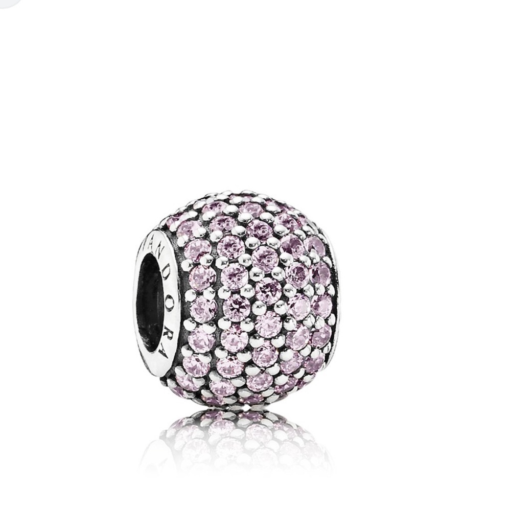 Pandora Light Pink Pave Lights Charm
